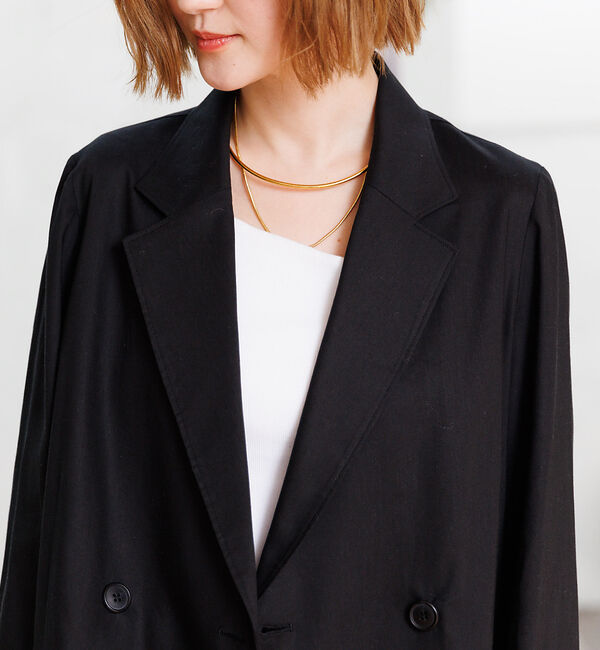 Rouge vif「麻混ライトダブルジャケット」|その他|