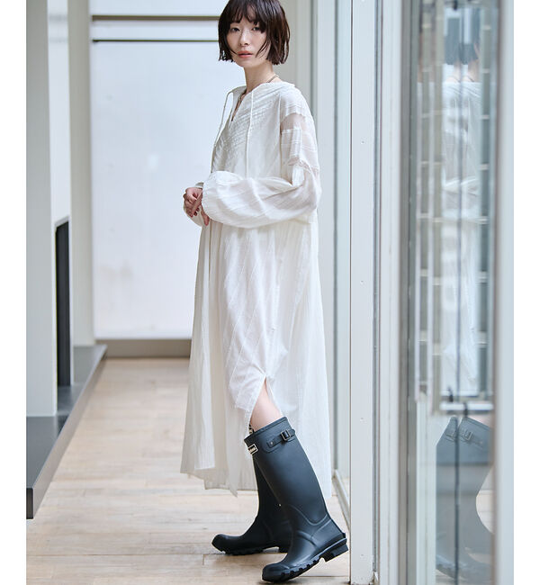 Rouge vif「【Barbour/バブアー】レインロングブーツ/シーズンレス/梅雨/ロングブーツ」|レインシューズ|