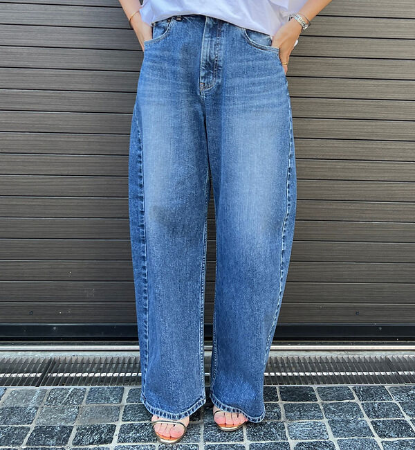 Rouge vif「【RED CARD/レッドカード】Montana カーブバギーデニム」|デニム|