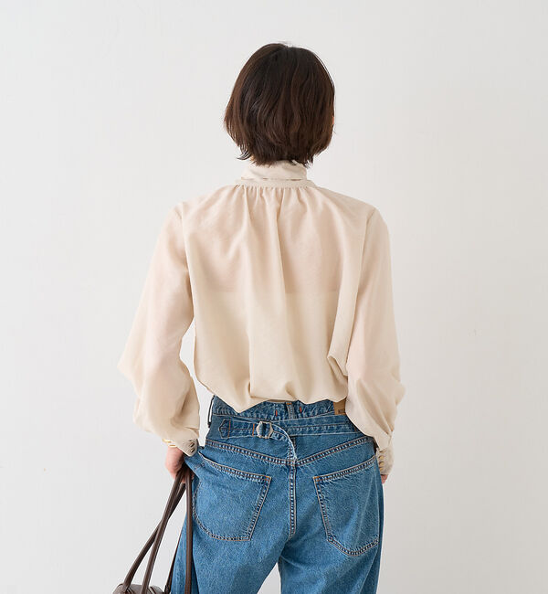 Rouge vif「【一部店舗限定】袖ボリュームボウタイブラウス」|シャツ・ブラウス|