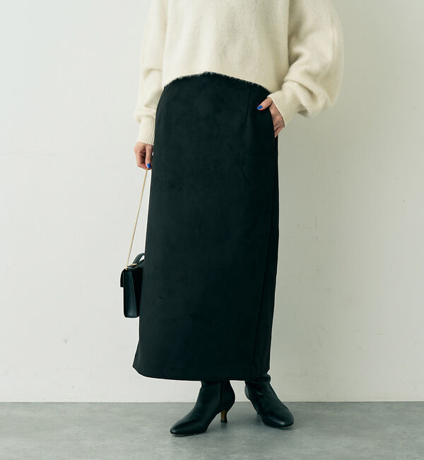 Rouge vif「フェイクスウェードストレッチタイトスカート/ナロースカート」|スカート|