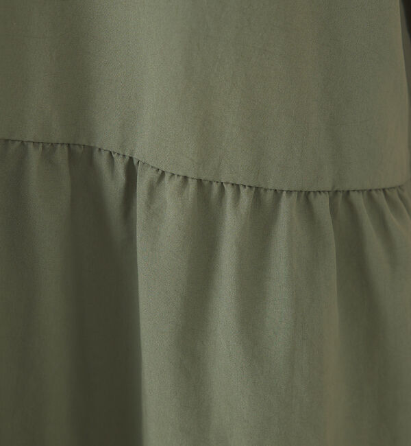 qualite「ソフトタフタティアードワンピース」|ワンピース|