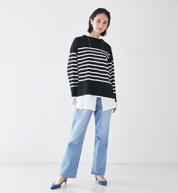 qualite「【YANUK】ストレートデニムパンツLOUISE」|デニム|