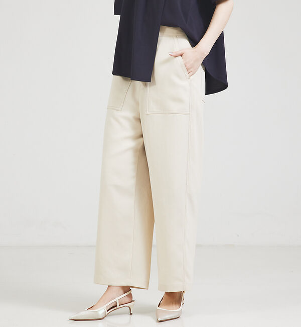qualite「ドライカルゼアウトポケットパンツ」|その他|ライトベージュ