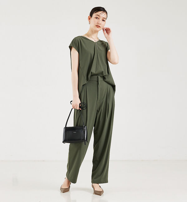 qualite「クールトリコットブラウス」|シャツ・ブラウス|