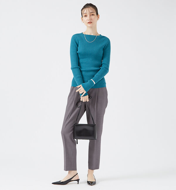 qualite「【日本製/2024AW】シームレスクルーネックニット」|ニット・セーター|