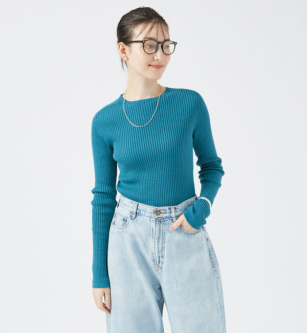 qualite「【日本製/2024AW】シームレスクルーネックニット」|ニット・セーター|