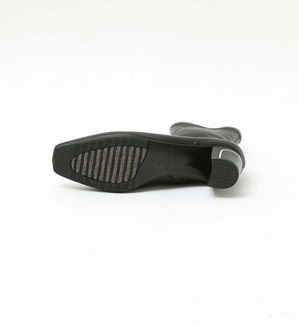 AU BANNISTER「【スノーソール/晴雨兼用】メタルラインヒールストレッチブーツ」|ショートブーツ|