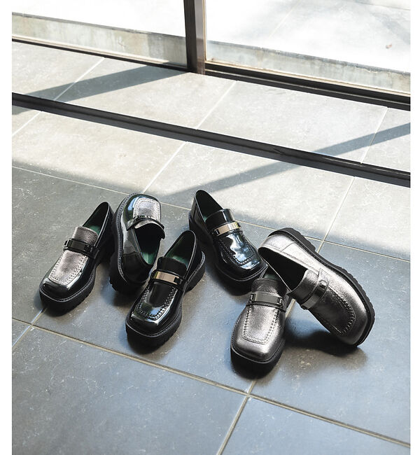 AU BANNISTER「浦浜アリサ&times;Au BANNISTERコラボ オブリークトゥローファー」|ローファー|