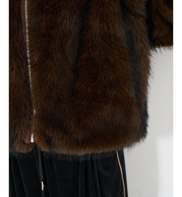 NOMINE「スタンドフェイクファーブルゾン」|ブルゾン・スタジャン|