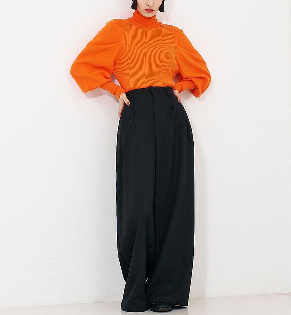 NOMINE「【セットアップ】タックワイドパンツ」|その他|