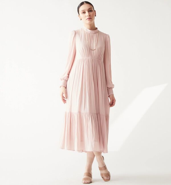 TIARA「ハイネックギャザーワンピース」|ワンピース|