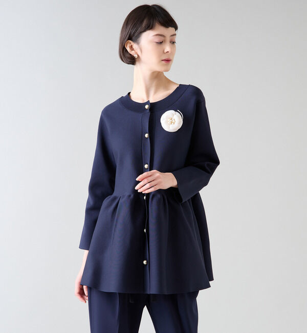 TIARA「ペプラムカーディガン」|カーディガン|