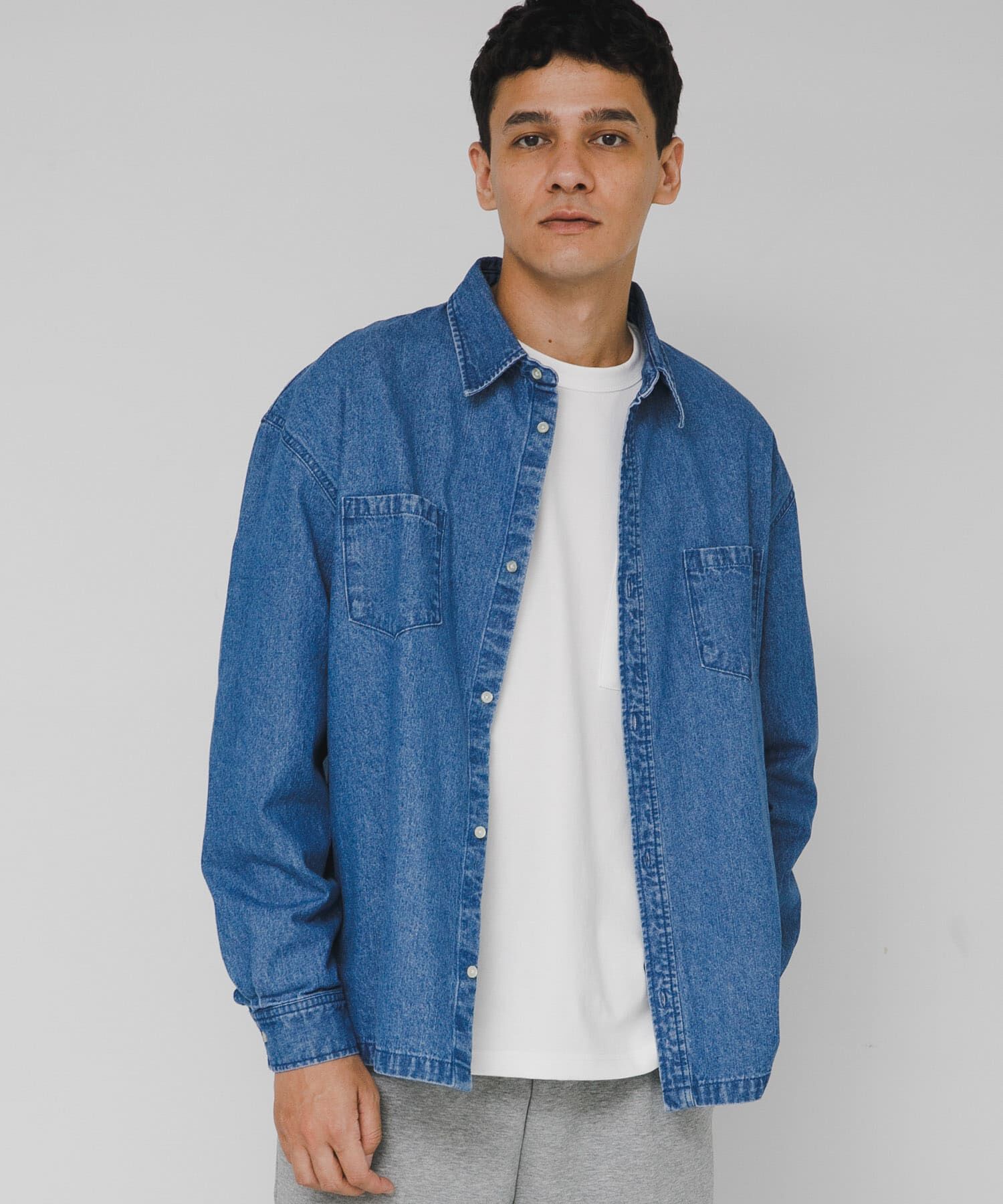 Sonny Label 「リラックスフィットデニムシャツ」|シャツ・ブラウス|インディゴブルー