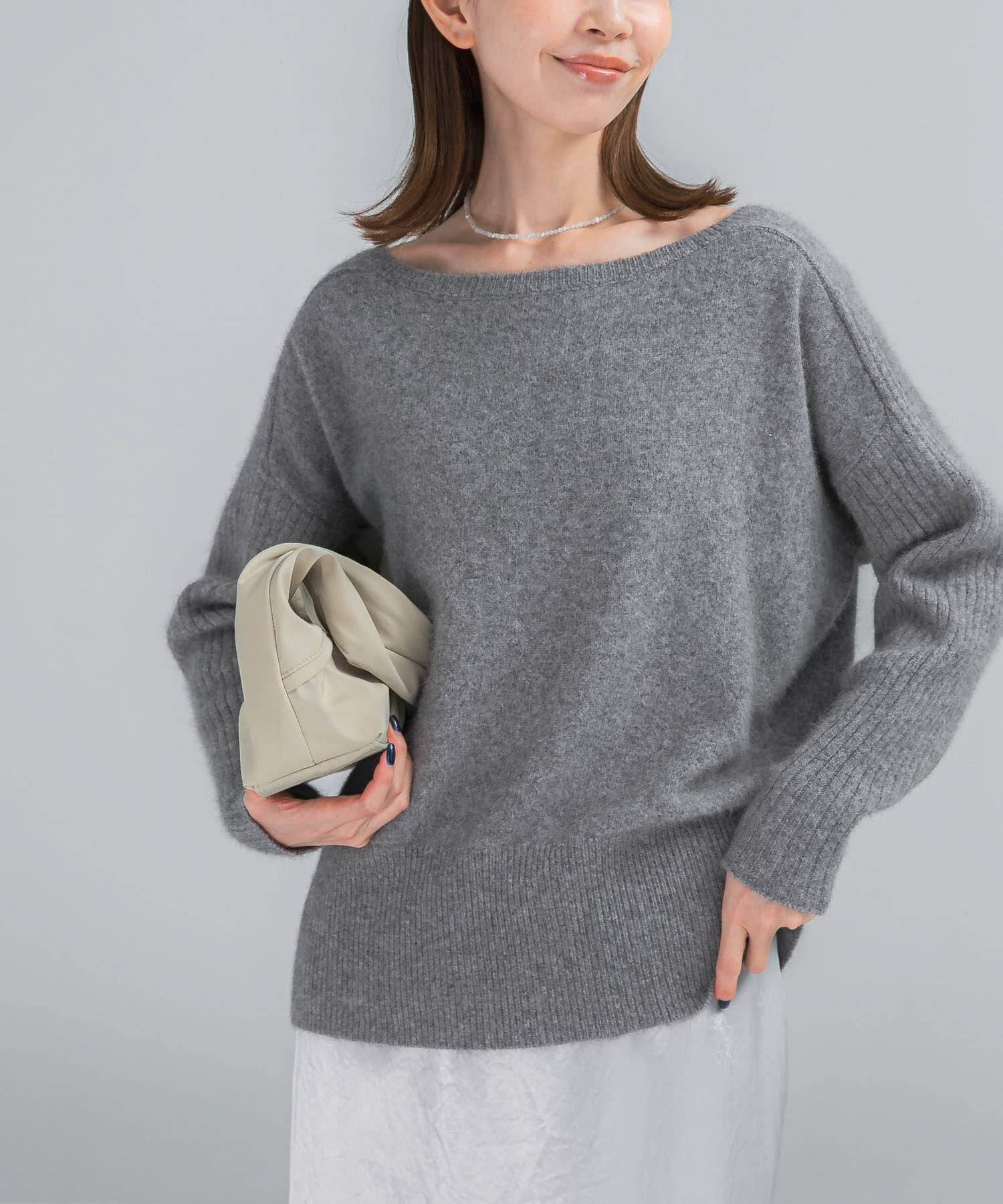 URBAN RESEARCH ROSSO「エアリーニット2WAYネックプルオーバー」|ニット・セーター|