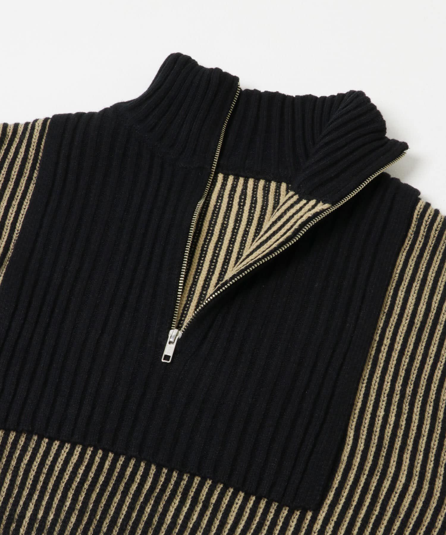  「レイヤードハーフZIPニット」|ニット・セーター|