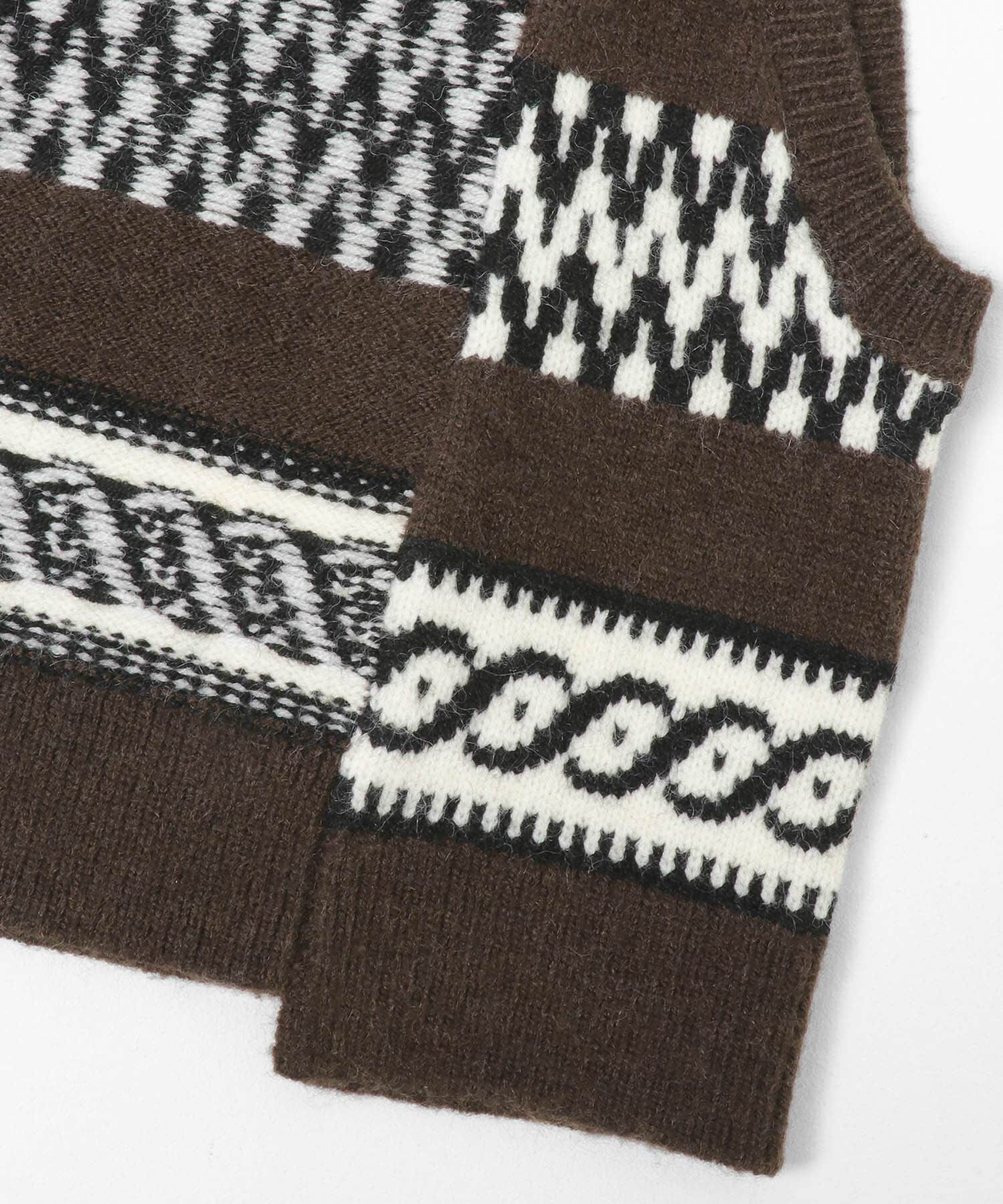  「ジャガードリメイクベスト」|ベスト・ジレ|