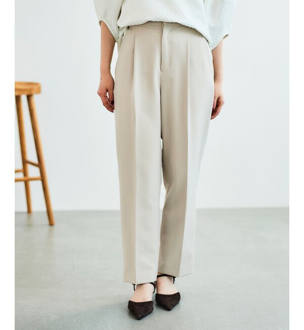 le.coeur blanc「ツインクロスタックストレートパンツ」|その他|