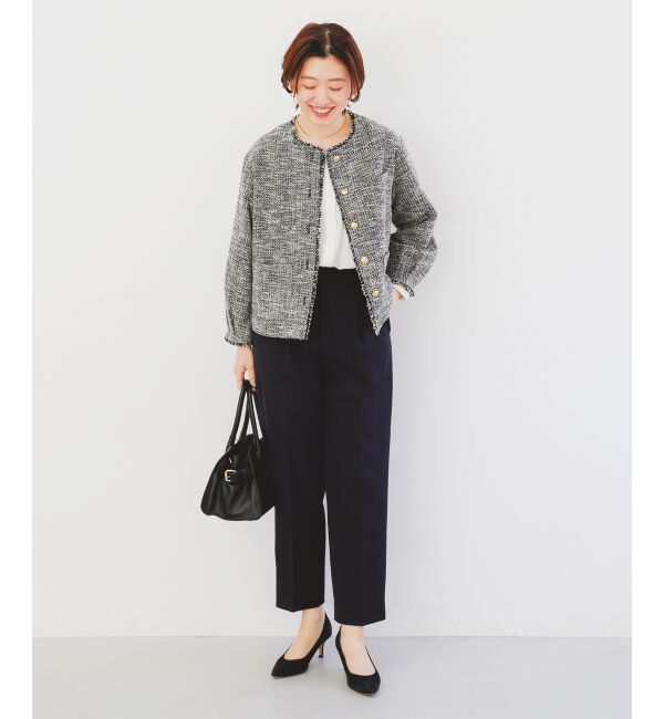 le.coeur blanc「ツインクロスタックストレートパンツ」|その他|