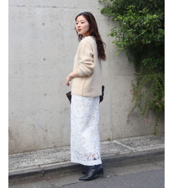  「《手洗い可能》ソフトシャギーニットプルオーバー」|ニット・セーター|