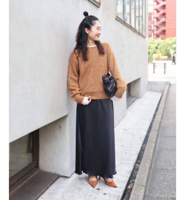  「《手洗い可能》ソフトシャギーニットプルオーバー」|ニット・セーター|