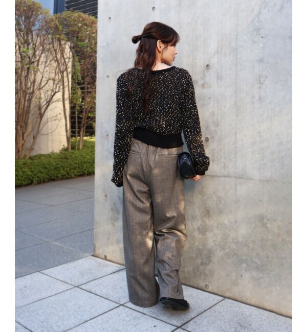  「《WEB限定アイテム》pomponヤーンニットカーディガン」|カーディガン|