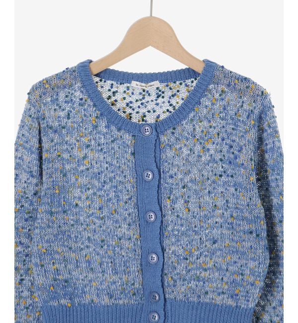  「《WEB限定アイテム》pomponヤーンニットカーディガン」|カーディガン|