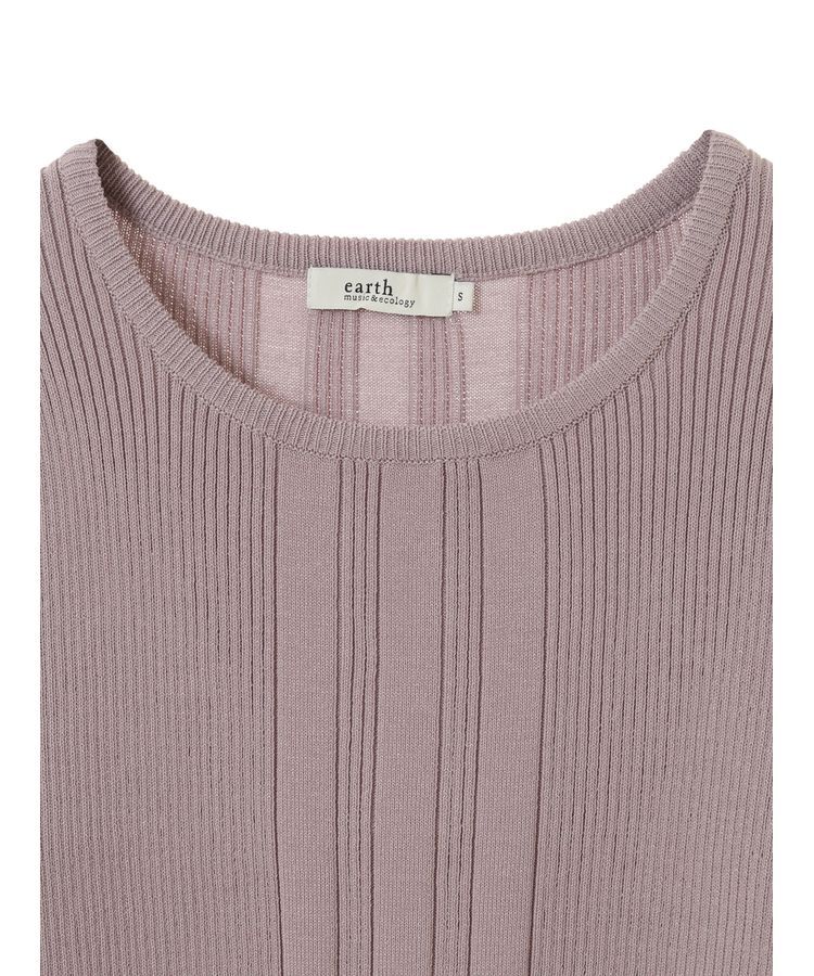 earth music&ecology「パール&ビジュースリーブプルオーバー」|ニット・セーター|