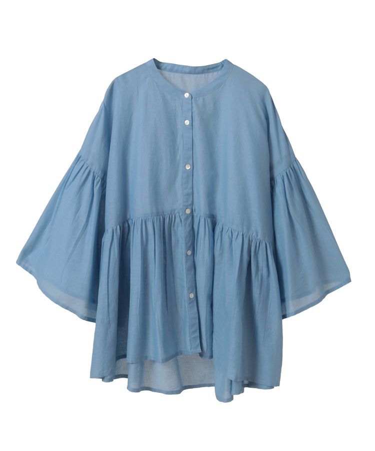 earth music&ecology「コットンボイルギャザーシャツ」|シャツ・ブラウス|