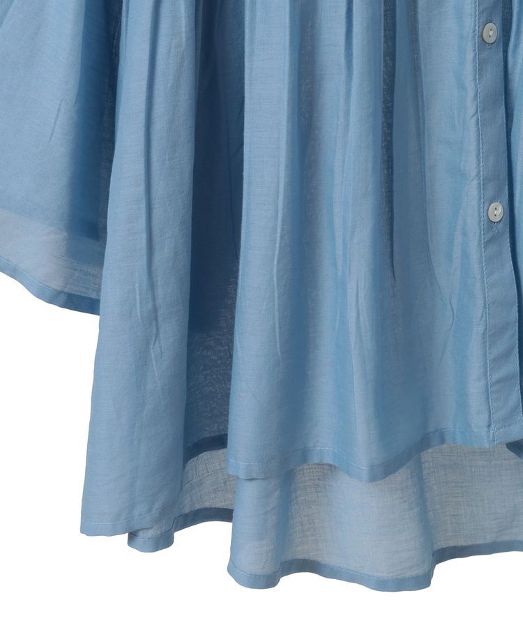 earth music&ecology「コットンボイルギャザーシャツ」|シャツ・ブラウス|