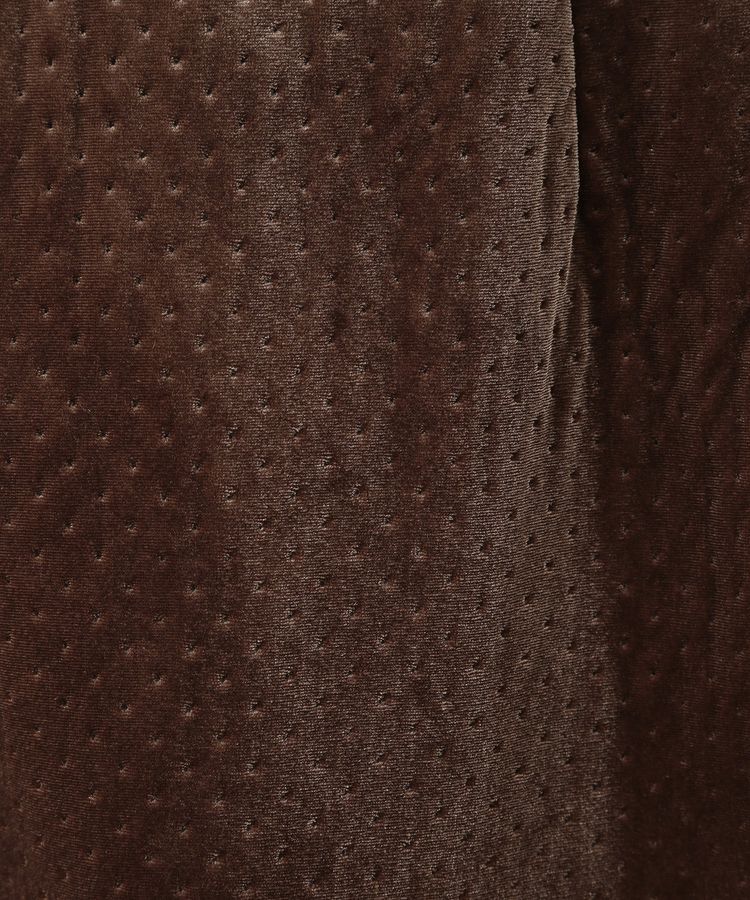 earth music&ecology「ベロアドットミニスカート」|タイト|