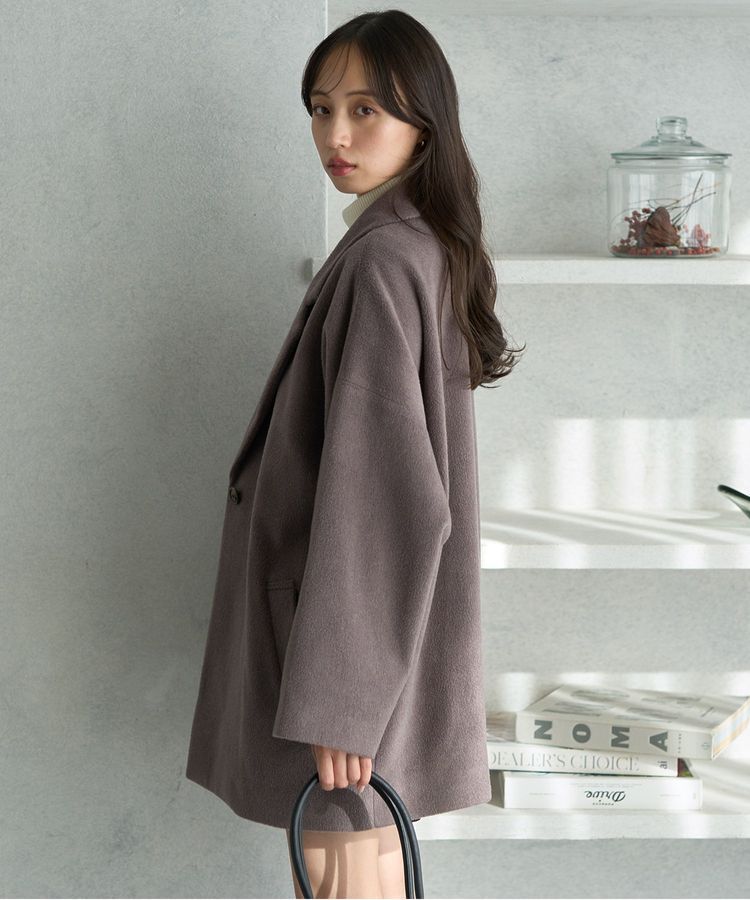 earth music&ecology「オーバーテーラードジャケット シャギー」|その他|