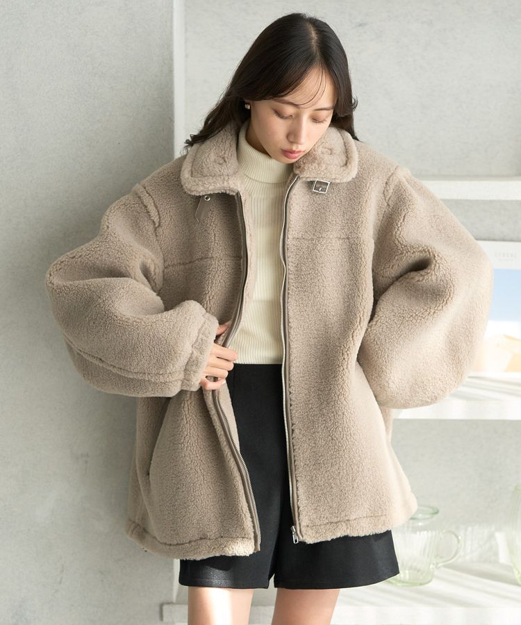 earth music&ecology「ボアルーズブルゾン」|ブルゾン・スタジャン|