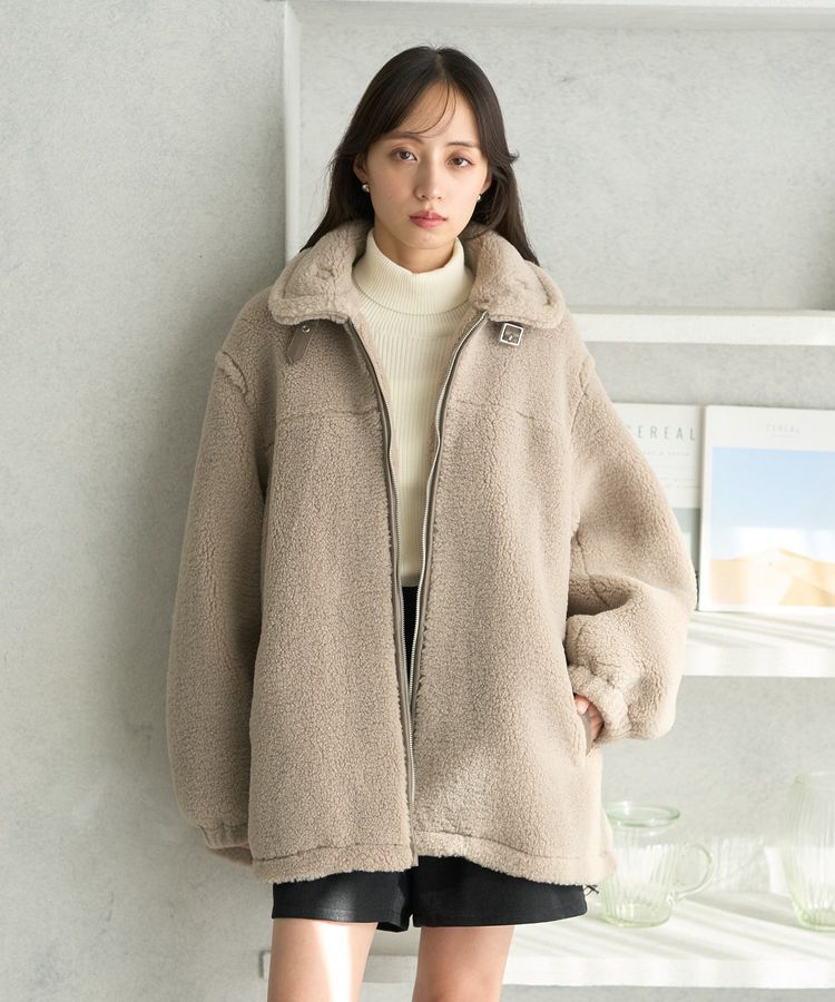 earth music&ecology「ボアルーズブルゾン」|ブルゾン・スタジャン|