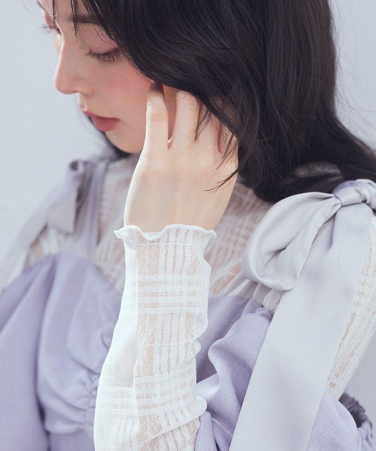 earth music&ecology「シアーチェックプルオーバー」|Tシャツ・カットソー|