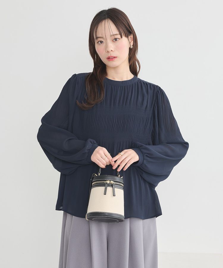 earth music&ecology「マジョリカプリーツブラウス」|シャツ・ブラウス|