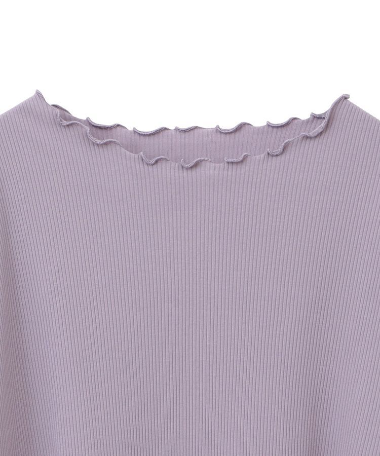 earth music&ecology「メローリブ五分袖プルオーバー」|Tシャツ・カットソー|