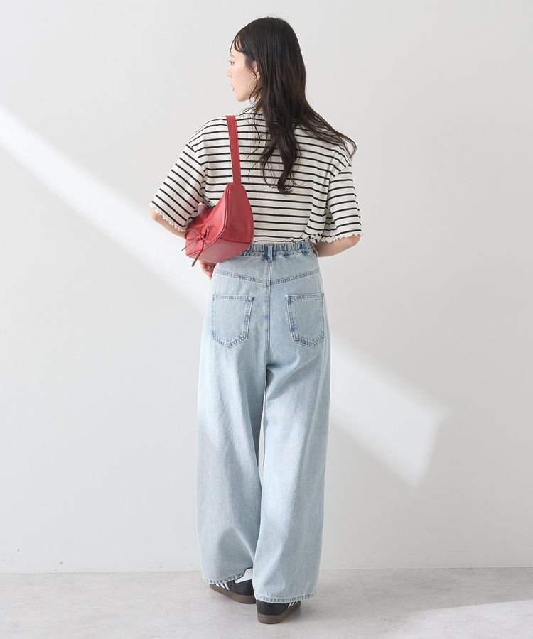 earth music&ecology「メローリブ五分袖プルオーバー」|Tシャツ・カットソー|