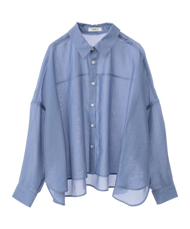 earth music&ecology「ワイドシルエットシアーシャツ」|シャツ・ブラウス|