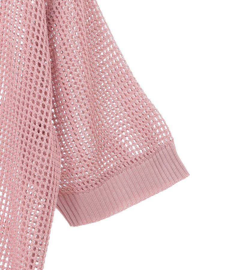 earth music&ecology「メッシュポロニットプルオーバー」|ニット・セーター|