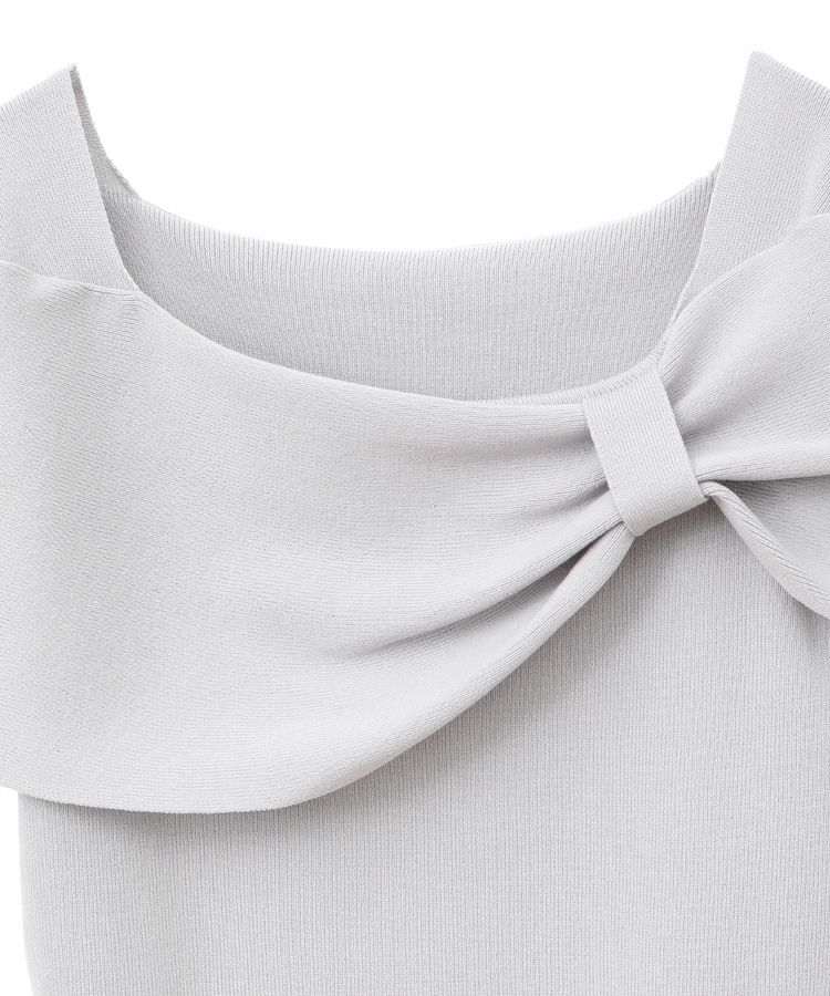 earth music&ecology「リボン半袖ニットプルオーバー」|ニット・セーター|