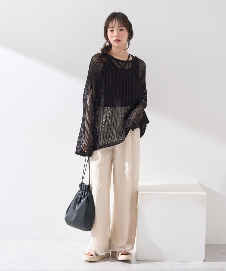 earth music&ecology「SET2点メッシュプルオーバー＋タンクトップ」|ニット・セーター|