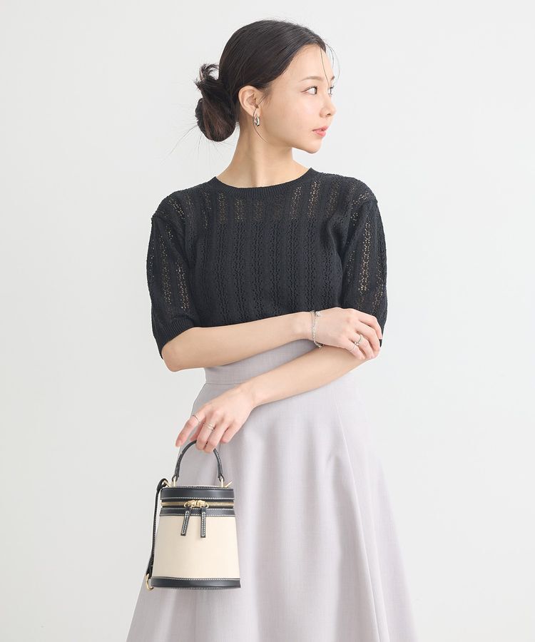 earth music&ecology「透かしニットプルオーバー」|ニット・セーター|