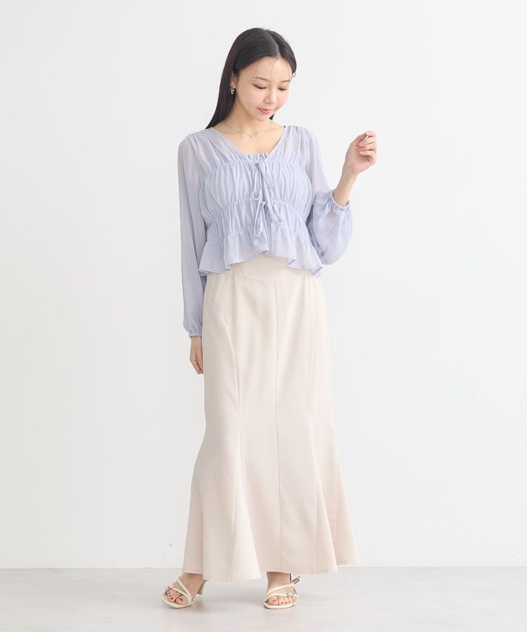 earth music&ecology「SET2点シアーシャーリングブラウス＋インナー」|シャツ・ブラウス|