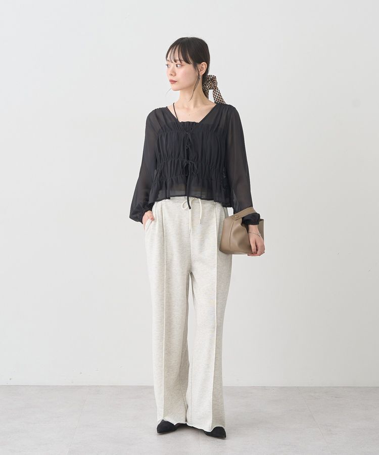 earth music&ecology「SET2点シアーシャーリングブラウス＋インナー」|シャツ・ブラウス|