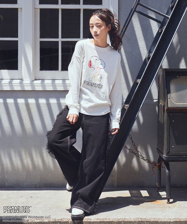 earth music&ecology「PEANUTS/earth マルチカラーアートロンT」|Tシャツ・カットソー|