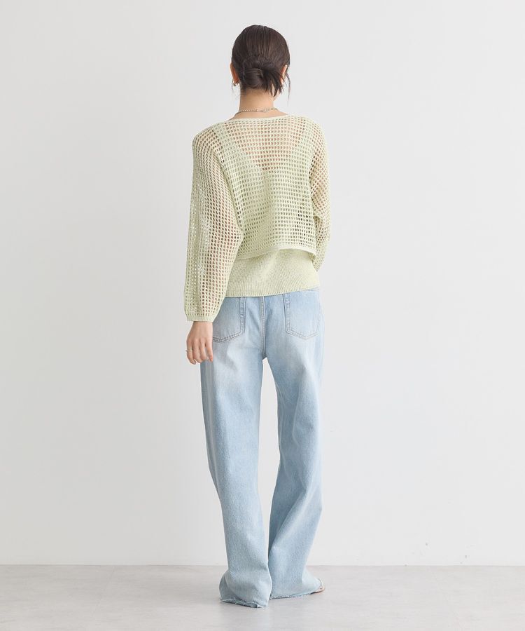 earth music&ecology「SET2点メッシュニットカーディガン＋ビスチェ」|カーディガン|