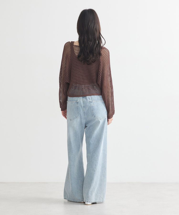 earth music&ecology「SET2点メッシュニットカーディガン＋ビスチェ」|カーディガン|