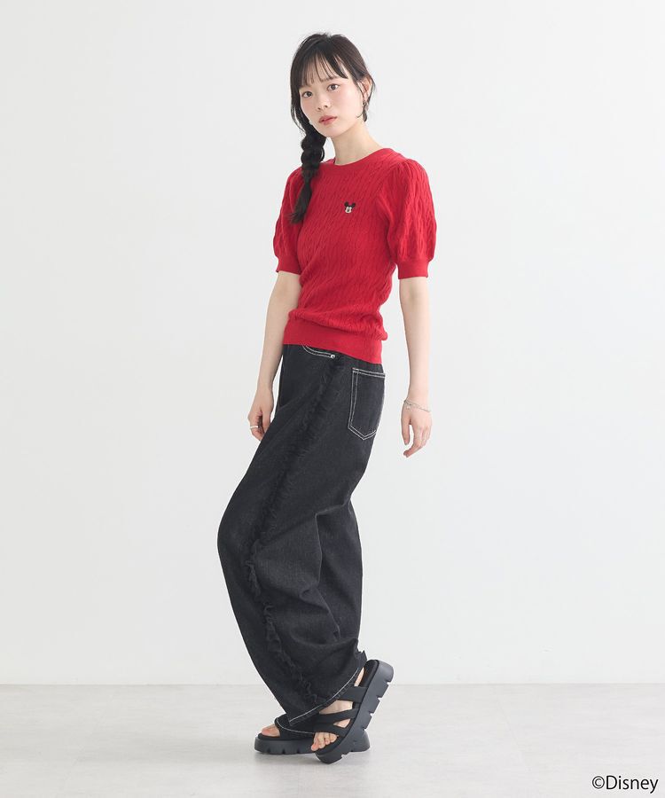 earth music&ecology「<Disney>松本セイジ 刺繍ニット」|ニット・セーター|