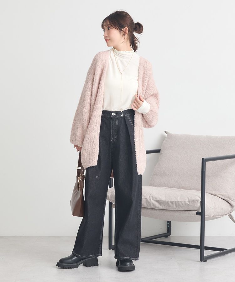 earth music&ecology「タックホックデニムパンツ」|デニム|